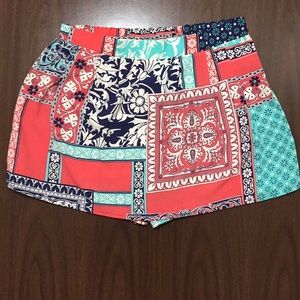 Colorful Patterned Skort